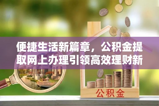 新洲便捷生活新篇章，公积金提取网上办理引领高效理财新趋势