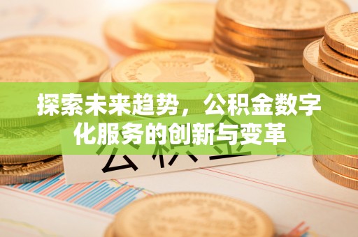 新洲探索未来趋势，公积金数字化服务的创新与变革