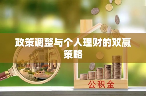 新洲政策调整与个人理财的双赢策略