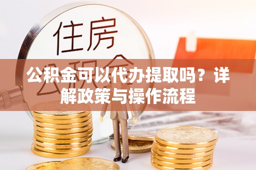 新洲公积金可以代办提取吗？详解政策与操作流程