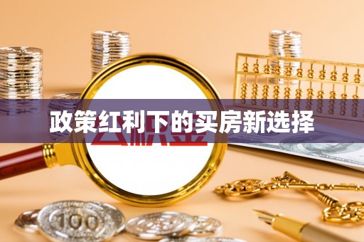 新洲政策红利下的买房新选择