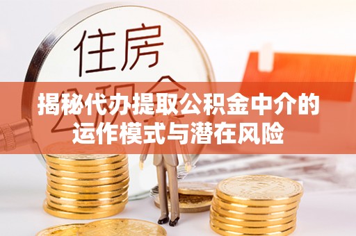 新洲揭秘代办提取公积金中介的运作模式与潜在风险