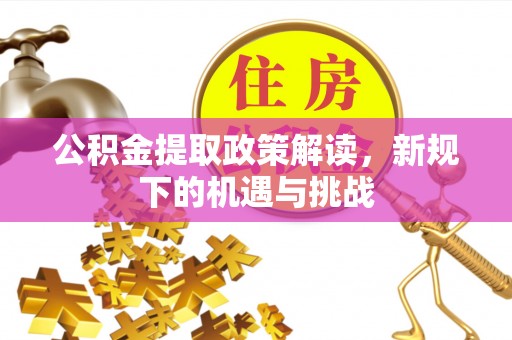新洲公积金提取政策解读，新规下的机遇与挑战