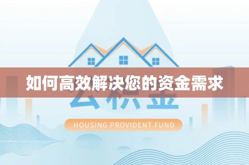 新洲如何高效解决您的资金需求